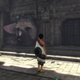 The Last Guardian screenshot taken during my review playthrough. Trico has a knack for squeezing through small spaces.